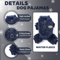 Dog Sweater for Small Dogs Fleece Dog Pjs Winter Warm Puppy Sweater