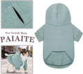 Paiaite Small Dog Hoodie Sweater: Winter Sweatshirt Pet Coat with Pockets, Hat & Leash Hole for Puppy Doggie Chihuahua, 