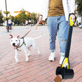 ienjoyed 32“ Tall Pooper Scooper, Large Pooper Scooper for Dogs Heavy Duty, Dog Pooper Scooper with Long Handle & High Strength Durable Spring, Foldable Dog Poop Pick Up
