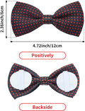 PET SHOW 5 Pack Dog Bowties Plaid for Large Dogs Slide on Collar