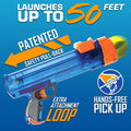 Nerf Dog Tennis Ball Blaster Dog Toy Gift Set, Tennis Ball Dog Fetch Toy Launches up to 50 ft, Dog Ball Thrower for All Breeds Includes Green Tennis Ball Launcher and 3 Dog Tennis Balls