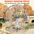Hamiledyi Silent Hamster Wheel 9.4 Inch Small Animals Running Exercise Wheel Quiet Hamster Running Wheel Toy Anti-Slip T