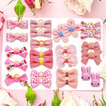 Mruq Pet 20Pcs Light Pink Small Dog Hair Bows with Rubber Bands, Handmade Puppy Grooming Bows Flower Ball Bowknot Top Knot Hair Accessories for Yorkie & Small Dogs