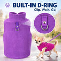 Satinior 4 Pcs Stretch Fleece Dog Sweater
