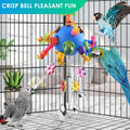 KATUMO Bird Toys, Parrot Pull Spoons Colorful Acrylic Stick Toys Bird Chew Toys for Parrot, African Grey, Conure, Caique