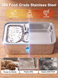 Kastty 17L/4.5 Gal Stainless Steel Dog Water Fountain for Large Dog,FS85