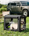 Dog Car Carrier Light Weight 24×17.7×20.5in, Foldable Dog Carrier