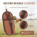 Horse Saddle Water Bottle Holder, Clip-on Nylon Pouch
