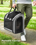 Pecute Cat Backpack with Widened Interior Space, Upgraded Dog Backpack Carrier with Various Ways to Carry, Pet Backpack 