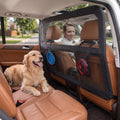 Dog Car Barrier for SUVs Trucks Sedans – 56" Wide Pet Divider for Back Seat & Cargo Area, Heavy-Duty Metal Frame with Ch