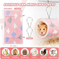 RAINFLOW Pink Hamster Tunnel - Soft Rabbit Tunnel for Playing & Resting