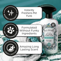 Pet-Pourri Pawsitively Fresh Pet Odor Freshener Bundle - 16 Fl Oz Air + Fabric Spray, 7.5 Oz Candle Jasmine, Fresh Air and Pear
