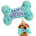 Prime Pets Dog Birthday Toys, Plush Dog Squeaky Toys, Stuffed Puppy Chew Toy for Small Medium Large Dogs, Bone Pet Toy