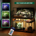 Reptile Tank Stand with Power Outlets，48" X 24" Tabletop Fits up to 120 Gallon Bearded Dragon Enclosure Stand，Double Sna