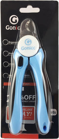 gonicc Dog & Cat Pets Nail Clippers and Trimmers - with Safety Guard to Avoid Overcutting, Free Nail File, Razor Sharp Blade - Professional Grooming Tool for Pets (for Large and Medium Dogs)