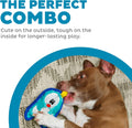 Outward Hound Durablez Minis Tough Chew Plush Squeaky Dog Toy, Pig, 6.8"