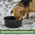 Sadnyy 2 Pcs 4 Quart/ 1 Gallon Rubber Feeder Pan Horse Feed Bucket
