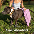 Extra Large Dog Towel for Big Dogs, Blue, XL