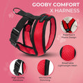 Gooby Comfort X Head-in Dog Harness, Choke-Free, Red, Small