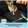Uproot Cleaner Pro Pet Hair Remover Bundle - Including Xtra Carpet Rake for Pet Hair Removal Tool - Scrape Easy the Cat & Dog Fur from Your Carpet, Rugs, Cat Bed, Car Trunk & More