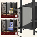 MAHANCRIS 40-50 Gallon Fish Tank Stand, Aquarium Stand with Power Outlet and Storage Cabinet, Heavy Duty Tank Stand Suit