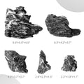 2.2-8.1 Inches Natural Seiryu Stone, 5 PCS Mixed Sizes Aquarium Rocks for Aquascaping, Iwagumi Layouts, Terrariums & Aqu
