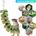 ERKOON Bunny Chew Toys, Rabbit Chew Toys for Teeth Grinding, Improve Dental Health, 100% Natural Apple Wood Timothy Gras