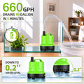 FREESEA Aquarium pump for water change: 660 GPH Drain 40 gal Fast in 5 Min