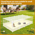 VISCOO 20 Panels Guinea Pig Cages, 48" x 24" x 16" Enclosed Rabbit Cage