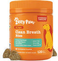 Zesty Paws Clean Breath Dental Chews for Dogs - Peppermint, 120 Ct