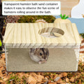 kathson Hamster Sand Bath Box Transparent Acrylic Small Animals Shower Bathtub Guinea Pigs Digging Sand Container Cage A