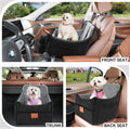 GL GLENSLAVE Dog Car Seat for Small/Medium Dogs, Dog Booster Car Seats with Thick Cushion for Dogs Under 35lbs, Detachab