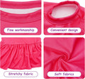 4PCS Dog Dresses Pink XXL Solid Color Sleeveless Skirt Dog Sundress