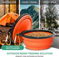 Collapsible Dog Bowl, Portable Travel Food & Water Bowl