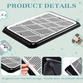 Mifoci 2 Pcs Dog Pee Pad Holder Potty Tray Portable Dog Litter Box Toilet Training for Small Medium Large Pet Puppy Indo