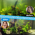 TARARIUM Aquarium Filter U-V for 20-75 Gallon, 200GPH Fish Tank Filter w/ 5W U-V Light Green Clean Machine Submersible P