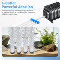 254GPH Aquarium Air Pump, Adjustable Quiet Fish Tank Bubbler, Commercial Air Pump with Completely Accessories, Oxygen Ae