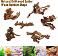 Hamiledyi Aquarium Driftwood 3PCS Natural Trunk Driftwood Assorted Branches 8-12" Reptile Wood Decor Terrarium Ornament 
