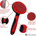 Warren London Cat Detangler Spray Bundle with Pin Brush for Matted Hair | Leave in Conditioner Pet Detangling Spray that