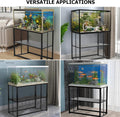 Likeem Fish Tank Stand Metal Aquarium Stand 40 Gallon Aquarium Turtle Tank 36.5" x 18.5" x 29.5"