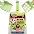 Sprinkle & Sweep Speed Sifter Switch Cat Litter Scooper, 2-in-1 Sifter Tool