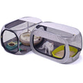 NAFU Corner Cat Playpen with Litter Box Compartment for Indoor Use - Space Saving Foldable Enclosure for Kittens & Puppy, Cat Houses & Condos