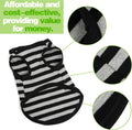 Paiaite Dog Striped Shirt Happy Color Cotton Sleeveless Puppy Shirts Breathable Pet Apparel Tank Top Colorful Puppy Swea