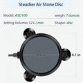 Pawfly Aquarium 4 Inch Air Stone Disc Bubble Diffuser Release Tool for Air Pumps Buckets Fish Tanks Ponds DWC Reservoirs