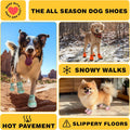Hcpet Dog Shoes for Dogs, Dog Booties for Dogs, Anti-Slip Dog Boots & Paw Protectors for Hot Pavement Winter Snow Hiking
