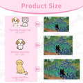 Black Cat Pet Feeding Mat, 12 x 20 Inch