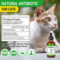 VOSIFSDIY Cat Antibiotics, Antibiotics for Cats, Natural Cat Antibiotics Multivitamin Herbal Supplements 60ml