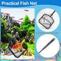 Fish Tank Cleaner, Aquarium Cleaning Tools Set of 3 Pieces, Include Algae Scraper for Glass Aquariums Fish Net for Fish 