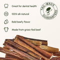 Downtown Pet Supply Bully Sticks for Dogs - Natural 6 Inch Beef Chews, Odor-Free & Rawhide-Free, Long Lasting Dog Treats