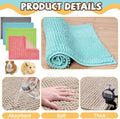 8 Pcs Guinea Pig Liner Washable Rabbit Cage Liner 16x12 Inch Guinea Pig Fleece Mats Reusable Bedding Pee Pads for Small 